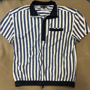 White shirt with stripes